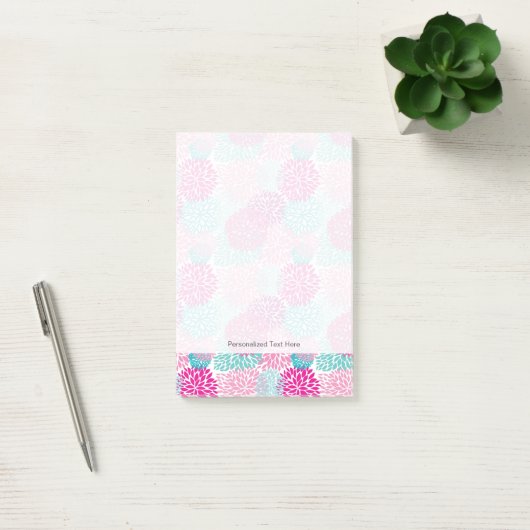 Bright Floral patroon 2 Post-it® Notes (Kantoor)