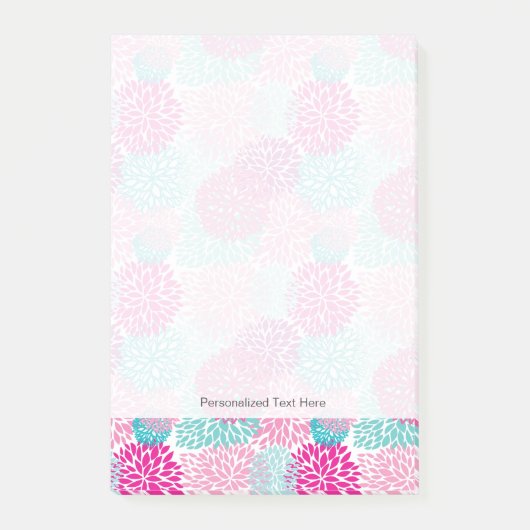 Bright Floral patroon 2 Post-it® Notes (Voorkant)