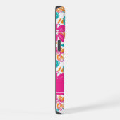 Bright Floral Pattern Phone Case (Name) iPhone Hoesje (Rechterkant)