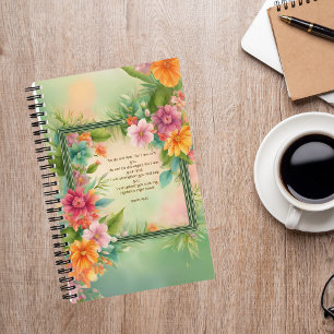 Bright Floral Square Lijst Journaal met Jezus Notitieboek