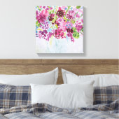 Bright Flower Bouquet Canvas Afdruk (Insitu (Slaapkamer))