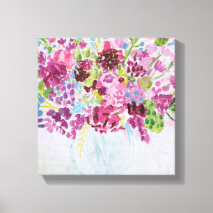 Bright Flower Bouquet Canvas Afdruk