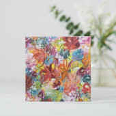 Bright Flowers Floral Kaart (Staand voorkant)