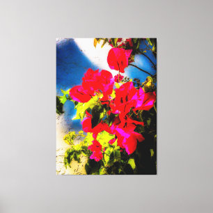 Bright Flowers Stretted Canvas afdrukken