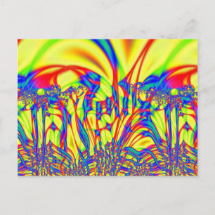 Bright Fractal Art Briefkaart