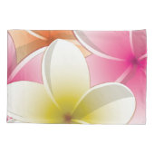 Bright Frangipani/Plumeria bloemen Kussensloop (Achterkant)