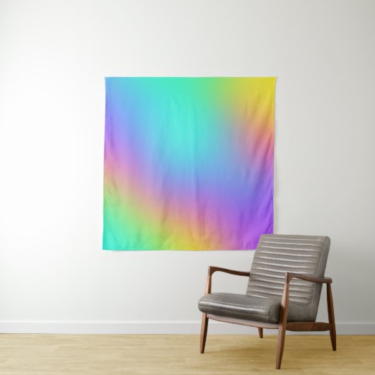 Bright Freeform Arc-en-ciel Dégradé Tapisserie (En situation)
