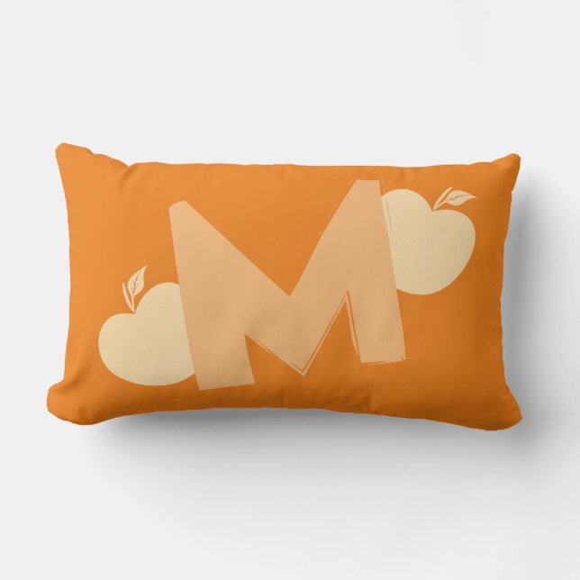 Bright Fun Apple Monogram Kussen (Voorkant)