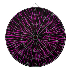 Bright Funky Hot Pink Firecracker Abstract Dartbord