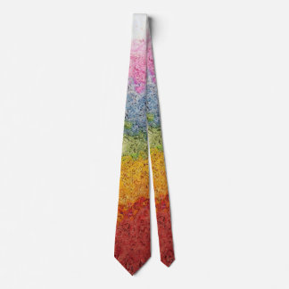 Bright Funky Rainbow gestructureerde achtergrond Stropdas