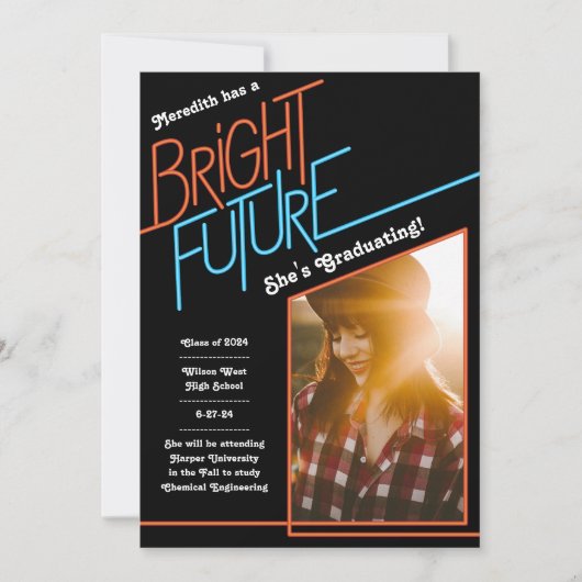 Bright Future Afstuderen Aankondiging (Voorkant)