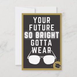 Bright Future Funny Afstuderen Kaart