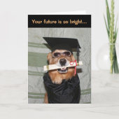 Bright Future Golden Afstuderen Kaart (Voorkant)