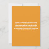 Bright Future Graduation Party Kaart (Achterkant)