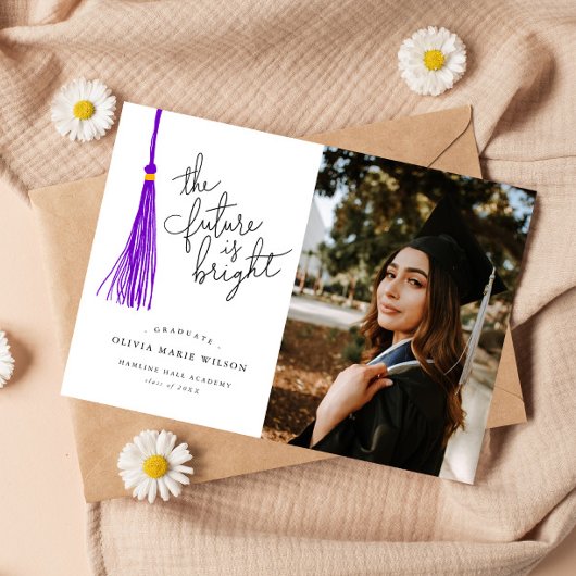 Bright Future Paarse Afstuderen aankondiging