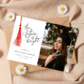 Bright Future Red Tassel Afstuderen Kaart