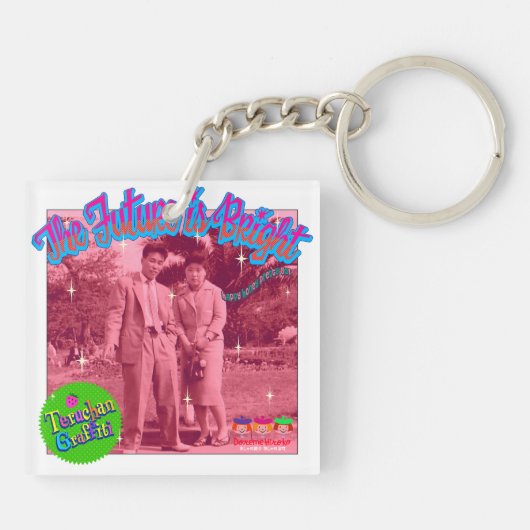 bright future sleutelhanger (Achterkant)