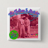 bright future vierkante button 5,1 cm (Voorkant)