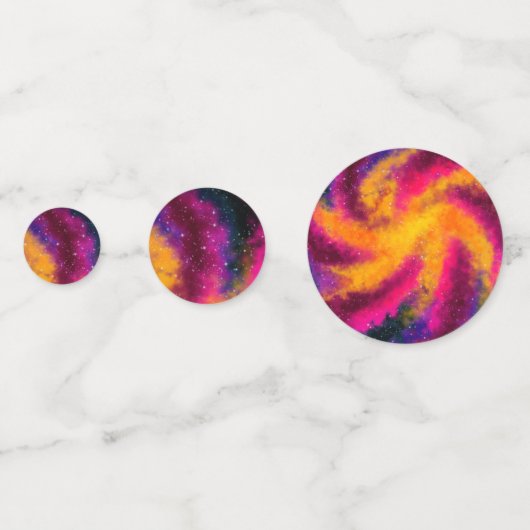 Bright Galaxy Table Confetti (Achterkanten)