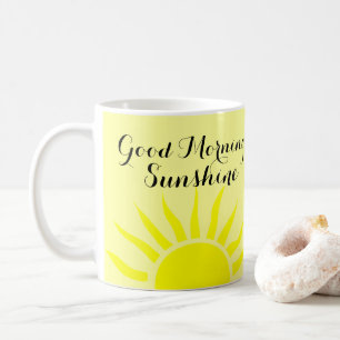 Bright Geel "Good Morning Sunshine"   Gele zon Koffiemok