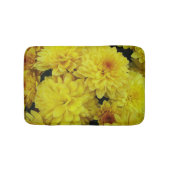 Bright Gele Chrysanthema Floral Badmat (Voorkant)