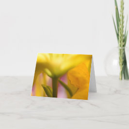 Bright Gele Floral Hartelijk dank Bedankkaart