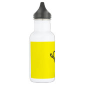 Bright Gele Neon Trendy Monogram Waterfles (Links)