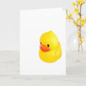 Bright Gele Rubber Duck Kaart (Gele Bloem)