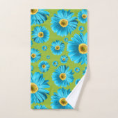 Bright Gerbera Daisy Pattern Bad Handdoek (Handdoek)