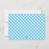 Bright Gingham gepersonaliseerde notitiekaarten (Achterkant)