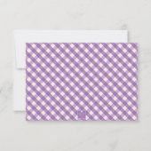 Bright Gingham gepersonaliseerde notitiekaarten (Achterkant)