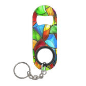Bright Glas in lood Mosaic Mini Flessenopener (Voorkant)