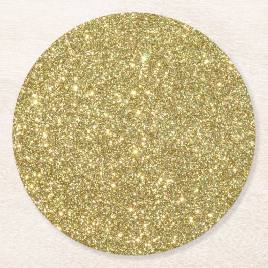 Bright Glitter Sparkles Ronde Kartonnen Onderzetter (Voorkant)