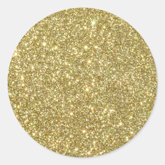 Bright Glitter Sparkles Ronde Sticker (Voorkant)