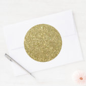 Bright Glitter Sparkles Ronde Sticker (Envelop)