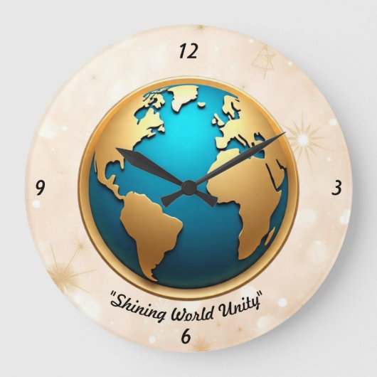 "Bright Global Aura" Grote Klok (Voorkant)