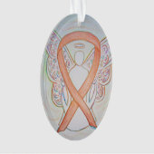 Bright Gold Awareness Ribbon Angel Ornament (voorkant)
