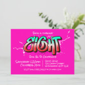 Bright Graffiti Huit Invitation (Debout devant)