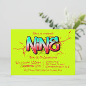 Bright Graffiti Neuf Invitation (Debout devant)
