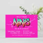 Bright Graffiti Neuf Invitation (Debout devant)