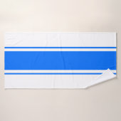 Bright Gras Bleu Nautique Bleu Frappes De Course S (Serviette de bain)