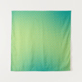Bright green and turquoise pop art retro backgroun wandkleed (Voorkant (horizontaal))
