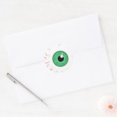 Bright Green bloeddoorlopen oogbol sticker (Envelop)