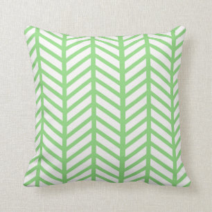 Bright Green Chevron Folders Kussen