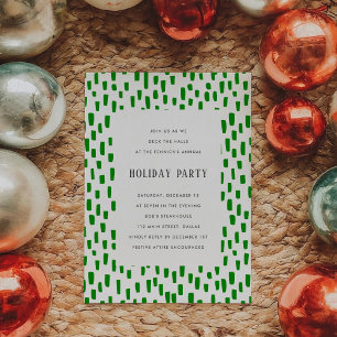 Bright Green Dashing Fête Invitation