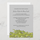 Bright Green Feuilles mariage Invitations (Devant / Derrière)