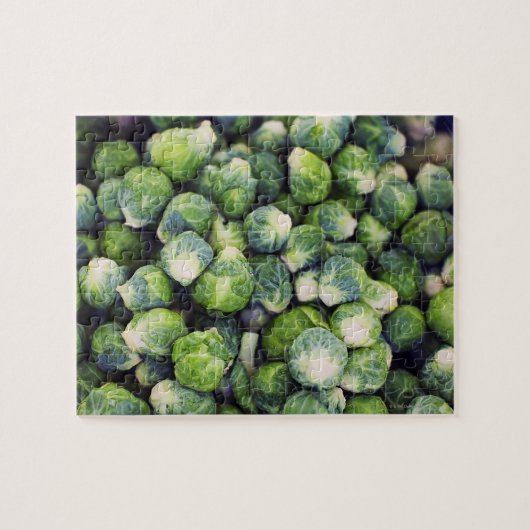 Bright Green Fresh Brussels Sprouts Legpuzzel (Horizontaal)