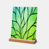 Bright Green Hues Creative Leave Motif (Angle)
