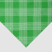 Bright Green Plaid Checked Pattern Tissuepapier (Detail)