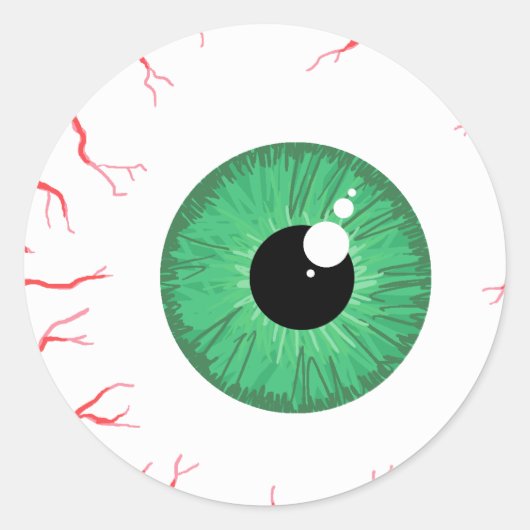 Bright Green Sensshot eyeball sticker (Devant)